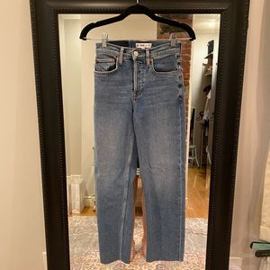 NWT 🤍 RE/DONE High Rise Stovepipe Jeans